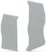 Endplate and partition plate for terminal block Grey 3036602