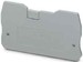 Endplate and partition plate for terminal block Grey 3205161