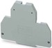 Endplate and partition plate for terminal block Grey 3002678