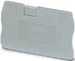 Endplate and partition plate for terminal block Grey 3030417