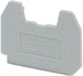 Endplate and partition plate for terminal block Grey 3002982