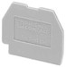 Endplate and partition plate for terminal block Grey 3100321
