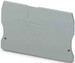 Endplate and partition plate for terminal block Grey 3036644