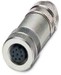 Sensor-actuator connector M12 Female (bus) Straight 1511860