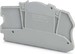 Endplate and partition plate for terminal block Grey 3057429