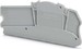 Endplate and partition plate for terminal block Grey 3057445