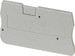 Endplate and partition plate for terminal block Grey 3208142