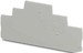 Endplate and partition plate for terminal block Grey 3211647