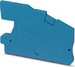 Endplate and partition plate for terminal block Blue 3213977
