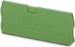 Endplate and partition plate for terminal block Green 3032059