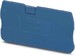 Endplate and partition plate for terminal block Blue 3032295