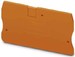 Endplate and partition plate for terminal block Orange 3037698