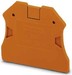 Endplate and partition plate for terminal block Orange 3047219