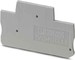 Endplate and partition plate for terminal block Grey 3211634