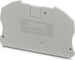 Endplate and partition plate for terminal block Grey 3212060