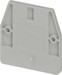 Endplate and partition plate for terminal block Grey 3248033