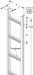 Vertical cable ladder 60 mm 400 mm 6000 mm 151L1-400-C63