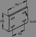 Connector for cable support system Corner joint 153E11-B