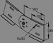 Connector for cable support system Corner joint 153E11-C