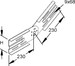 Connector for cable support system Corner joint 153C9-C