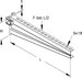 Bracket for cable support system 630 mm 150 mm 16B8-600-W