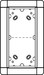 Mounting frame for door station 2 Aluminium 1881220