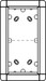 Mounting frame for door station 2 Aluminium 1883270