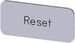 Text plate for control circuit devices RESET 3SU19000AC810DU0