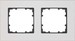 Cover frame for domestic switching devices 2 5TG11220