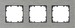 Cover frame for domestic switching devices 3 5TG11230