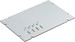 Mounting plate for distribution board 580 mm 260 mm 07101401