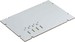 Mounting plate for distribution board 580 mm 380 mm 07101501