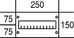 Cover for distribution board 150 mm 250 mm 2CPX062801R9999