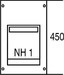 Cover for distribution board 450 mm 250 mm 2CPX062874R9999