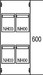 Cover for distribution board 600 mm 250 mm 2CPX062875R9999