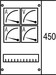 Cover for distribution board 450 mm 250 mm 2CPX062891R9999