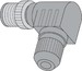 Sensor-actuator connector M12 Male (plug) Vertical 6905400