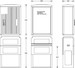 Empty cabinet 850 mm 590 mm 320 mm 6010-0101.42