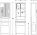 Meter cabinet equipped  2130-1013.44