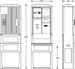 Meter cabinet equipped  2130-1313.44