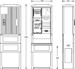 Meter cabinet equipped  2130-2716.44