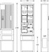 Meter cabinet equipped  2131-1126.45