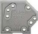 Endplate and partition plate for terminal block Grey 745-100