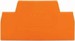 Endplate and partition plate for terminal block Orange 280-341