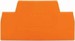 Endplate and partition plate for terminal block Orange 281-341
