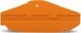 Endplate and partition plate for terminal block Orange 282-366
