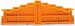 Endplate and partition plate for terminal block Orange 727-217