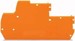 Endplate and partition plate for terminal block Orange 870-119