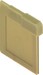 Endplate and partition plate for terminal block Beige 0319160000