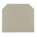 Endplate and partition plate for terminal block Beige 1050100000
